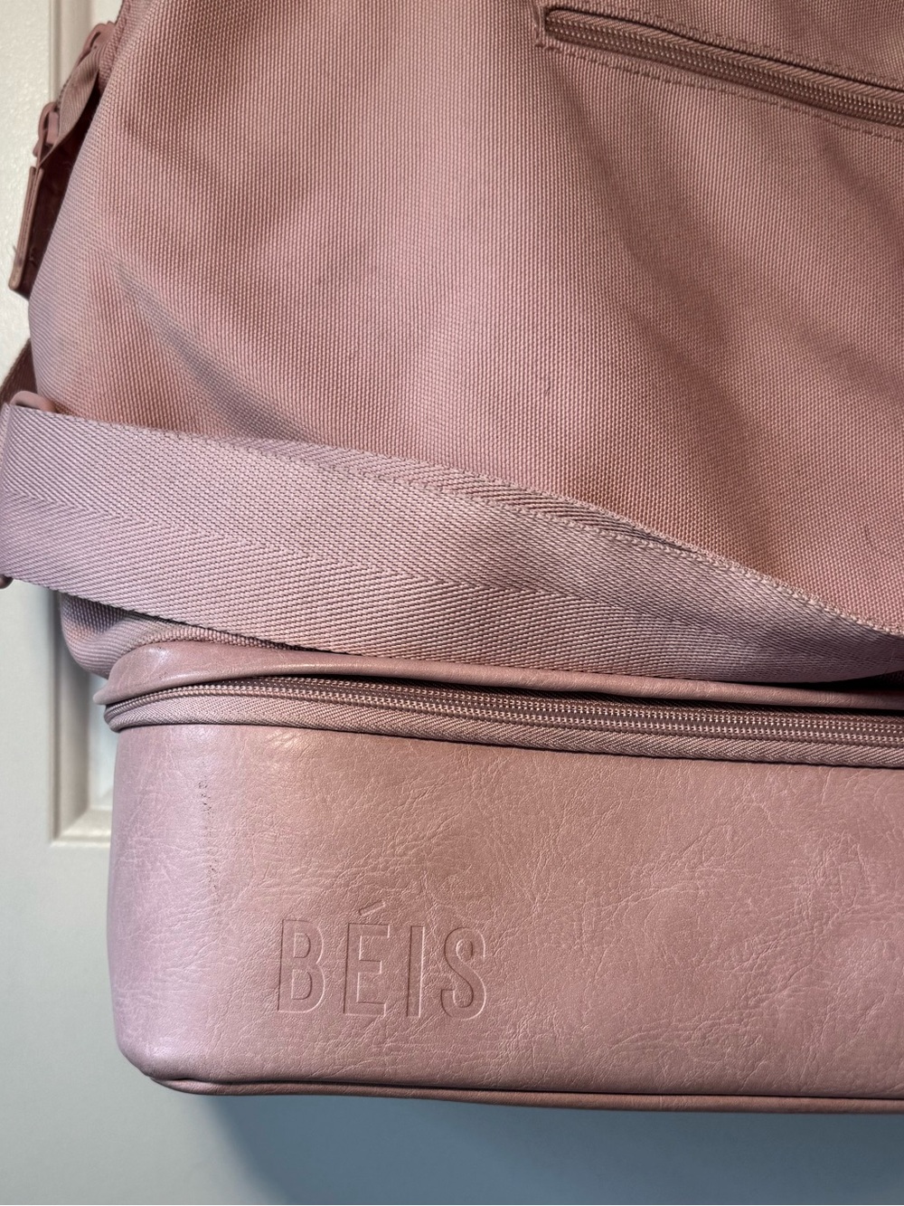 BEIS Atlas Pink Convertible Weekender - Picture 2 of 6
